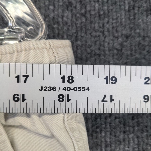 UnionBay Men's Cargo Shorts Cream Size L 100% Cotton Pockets Drawstrings - Picture 10 of 13